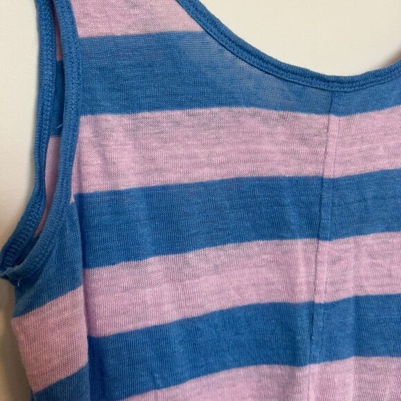 Banana Republic Womens Tank Top Size Medium 100% Linen Sleeveless Striped - Picture 13 of 15